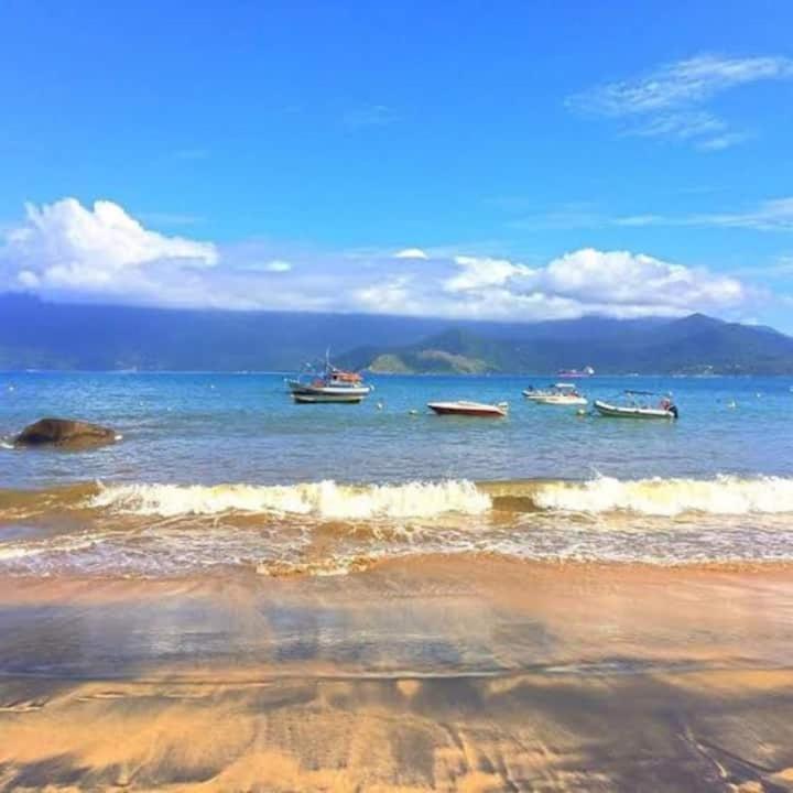 Quarto aconchegante em Ilhabela Praia Curral Pé na areia Até 4 pessoas AvJosé Pacheco do Nascimento nº 7682 Extérieur photo